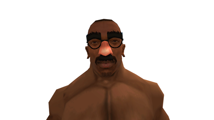 CJ com óculos engraçados